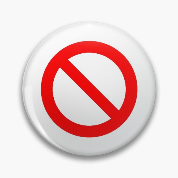 Item preview, Red Circle with Slash - Simple Prohibition Sign designed and sold by CoolArtGeek.