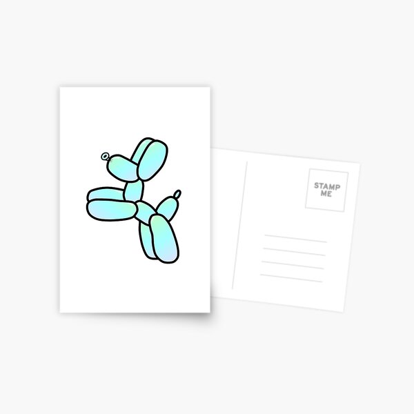 Jumping Balloon Dog (Candy) Postcard