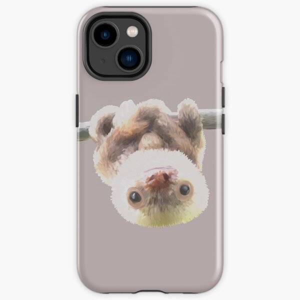 sloth on a vine iPhone Tough Case