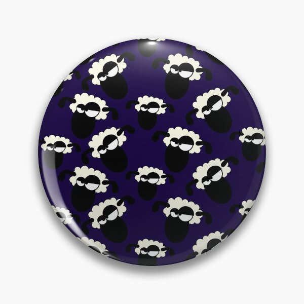 Item preview, Cool funny looking white and black sheep designed and sold by FreshOutTheBox.