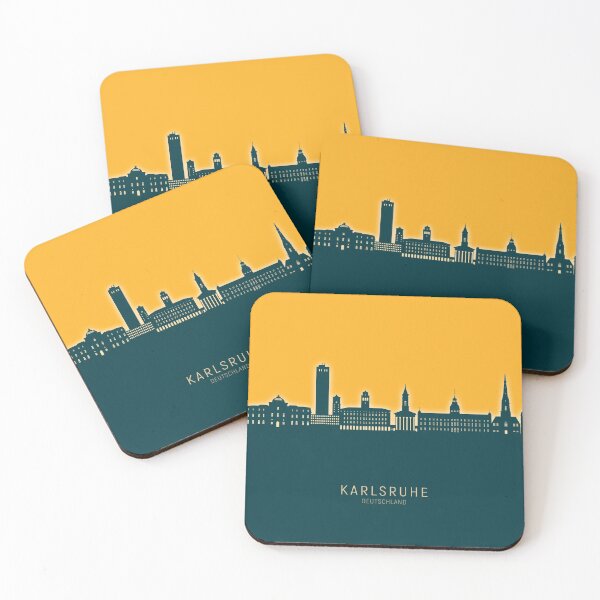 Item preview, Karlsruhe Germany Skyline designed and sold by ArtPrints.