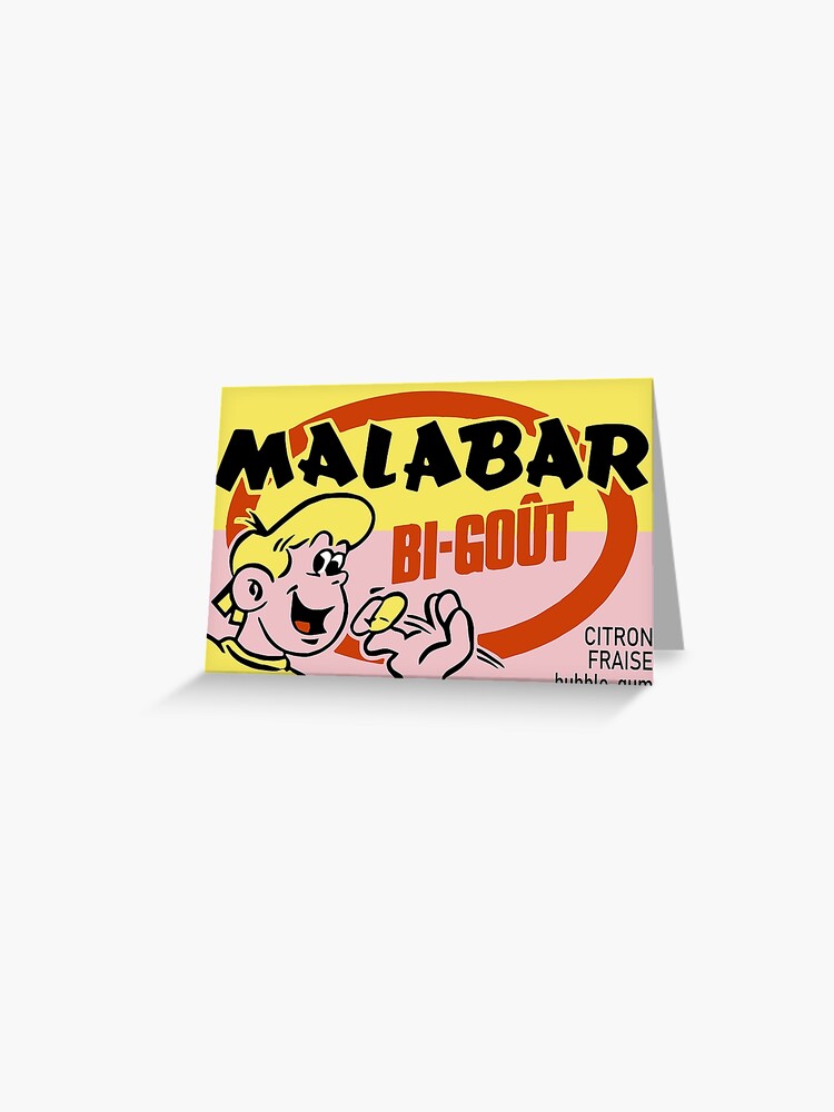Malabar Gout fraise, Malabar Fraise, chewing gum MALABAR FRAISE