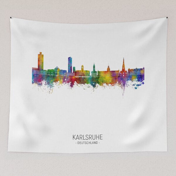 Item preview, Karlsruhe Germany Skyline designed and sold by ArtPrints.
