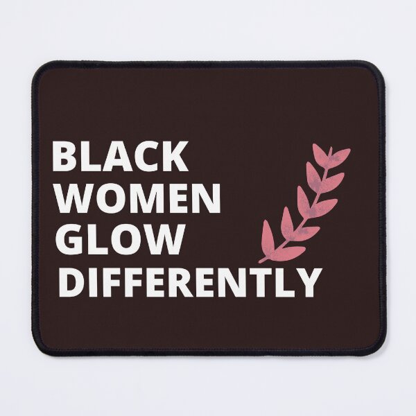 Item preview, funny-cute-love-black women glow differently shirt- black women glow-black women glow differently-empowering tee-strong great idea-empowerment graphic design-gift idea-tee designed and sold by Nicetyshop.