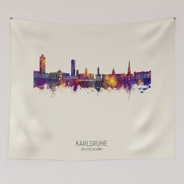 Item preview, Karlsruhe Germany Skyline designed and sold by ArtPrints.