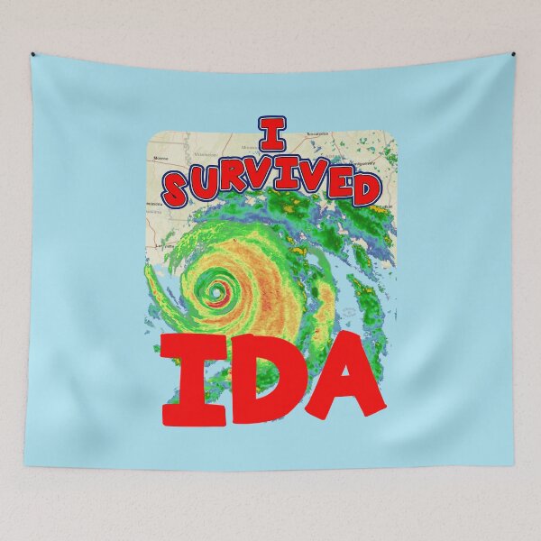 Item preview, I SURVIVED Hurricane IDA 2021 by Orikall designed and sold by HippieWorks.