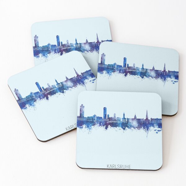 Item preview, Karlsruhe Germany Skyline designed and sold by ArtPrints.