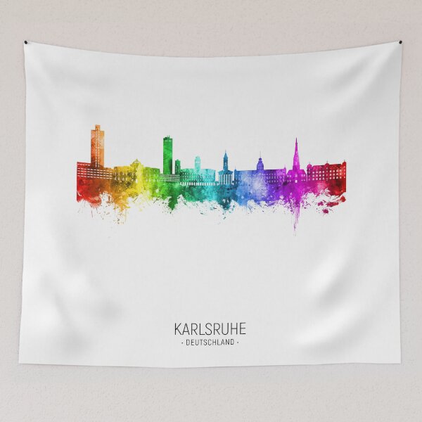 Item preview, Karlsruhe Germany Skyline designed and sold by ArtPrints.