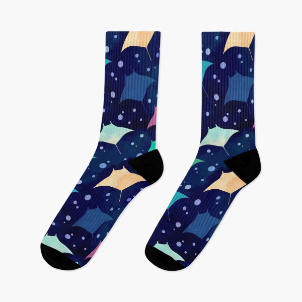 Item preview, Manta Ray watercolor pattern  designed and sold by FabsDesign.