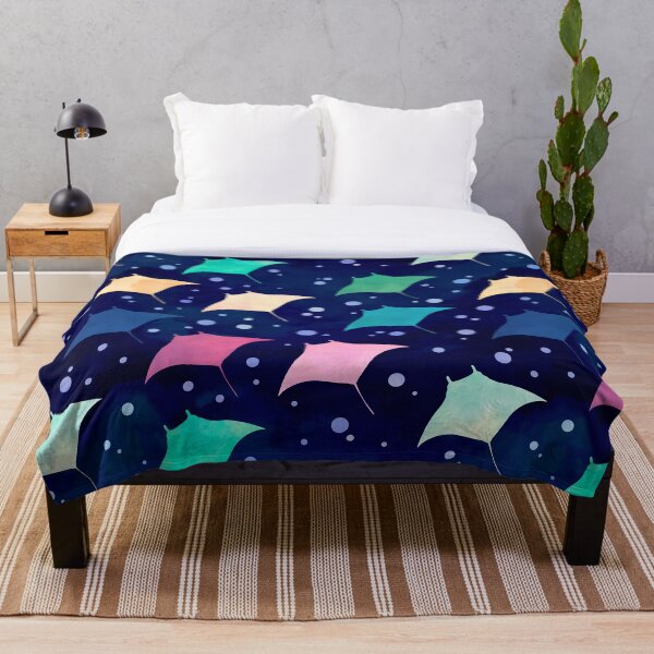 Artikelvorschau, Mantarochen-Aquarellmuster entworfen und verkauft von FabsDesign.
