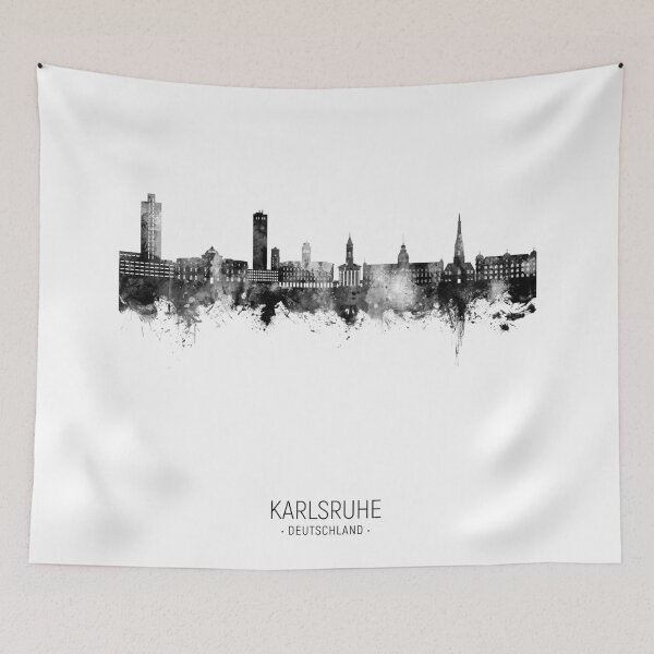 Item preview, Karlsruhe Germany Skyline designed and sold by ArtPrints.