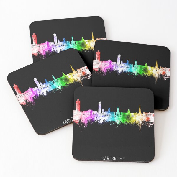 Item preview, Karlsruhe Germany Skyline designed and sold by ArtPrints.