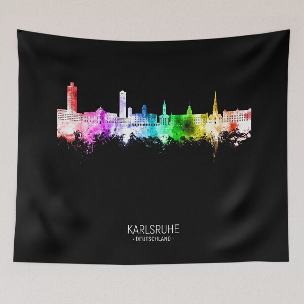 Item preview, Karlsruhe Germany Skyline designed and sold by ArtPrints.
