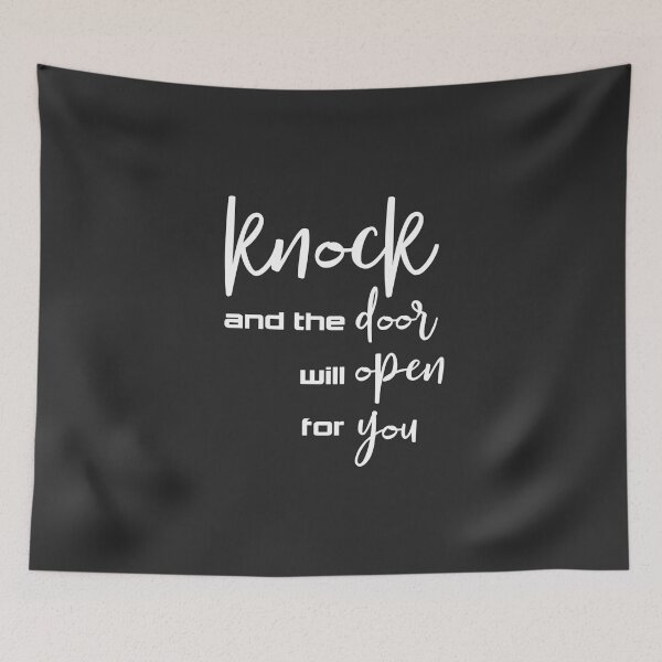 Item preview, Christian Design - Knock and the Door will Open for You - Matthew 7 verse 7 designed and sold by simplydesignart.