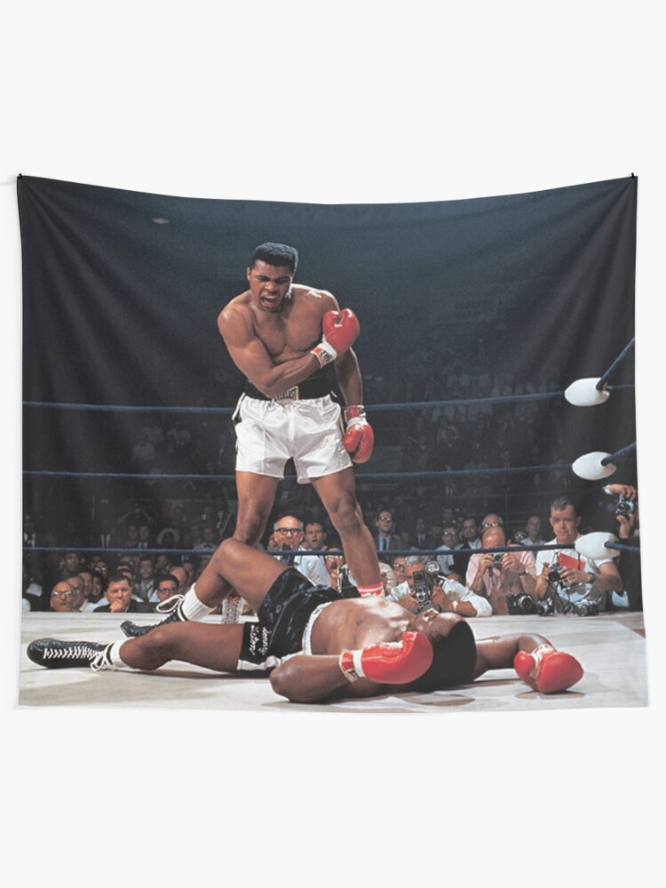 Alternate view of Muhammed Ali Knock Out Tapestry