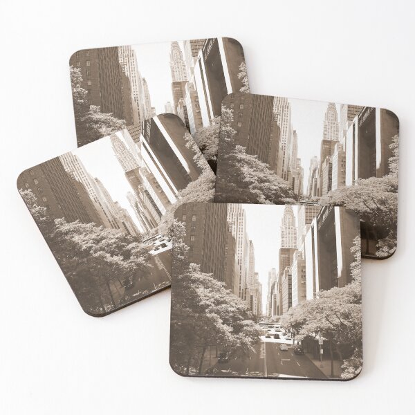 Item preview, New York Streets, Streets, New York, Sepia designed and sold by Magic Love Art Print.