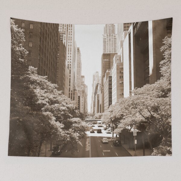 Item preview, New York Streets, Streets, New York, Sepia designed and sold by Magic Love Art Print.