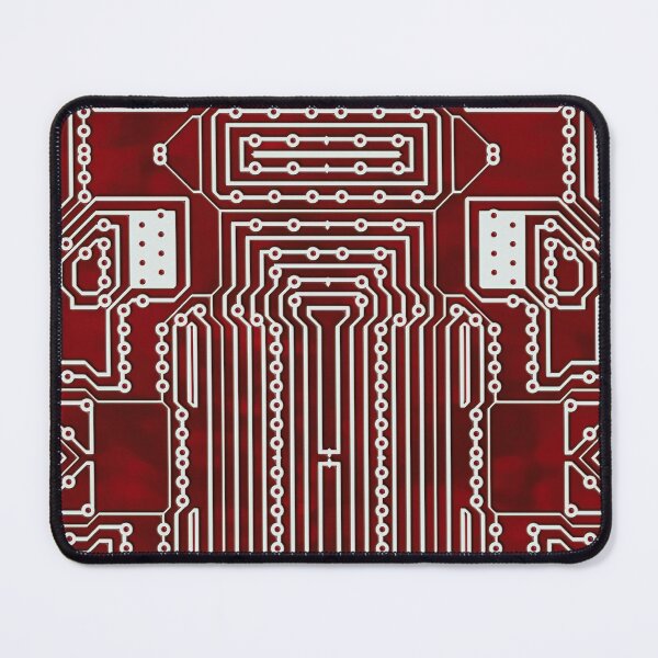 Item preview, Red Geek Motherboard Circuit Pattern designed and sold by livianasgifts.