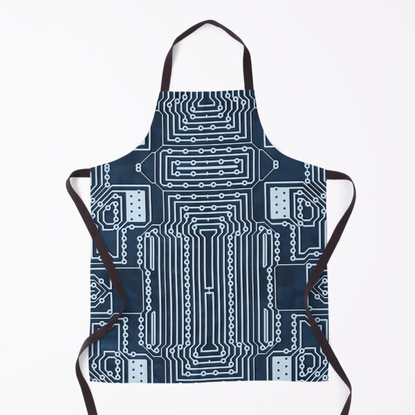 Item preview, Blue Geek Motherboard Circuit Pattern designed and sold by livianasgifts.