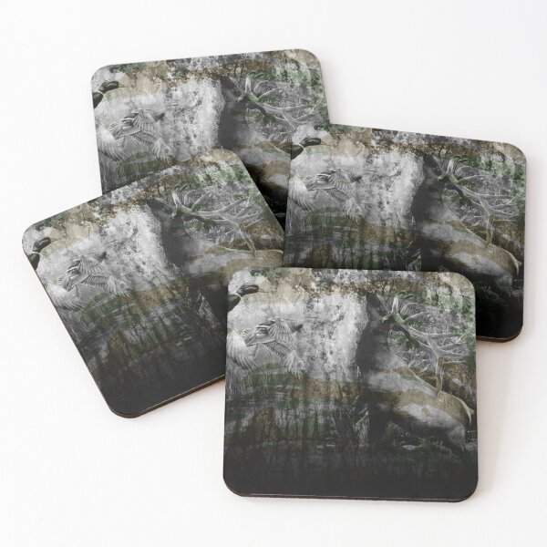 Item preview, duck and deer grunge designed and sold by Sympetrum.