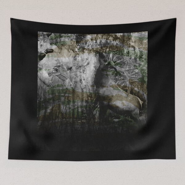 Item preview, duck and deer grunge designed and sold by Sympetrum.