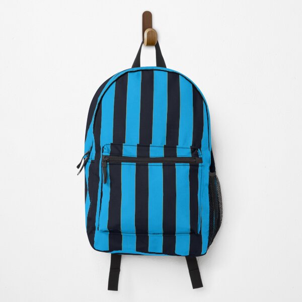 Item preview, Halloween black and aqua stripes designed and sold by thedaydreamingunicorn.