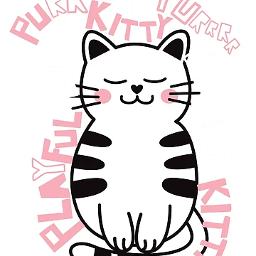 Artwork thumbnail, Hand Drawn Cute Kitty by RKWstudio