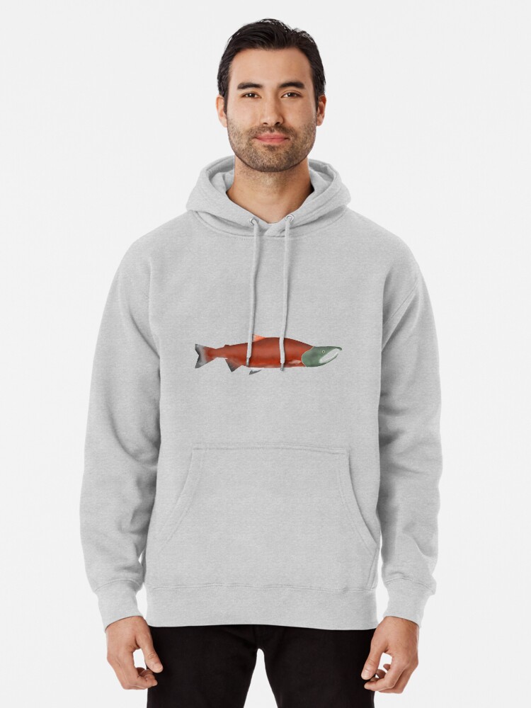 Sockeye Salmon Spawning Phase Pullover Hoodie