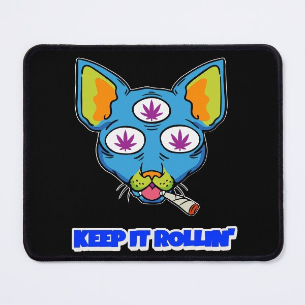 Item preview, ILLUMINATI CANNABIS CAT designed and sold by WeedHighLife.