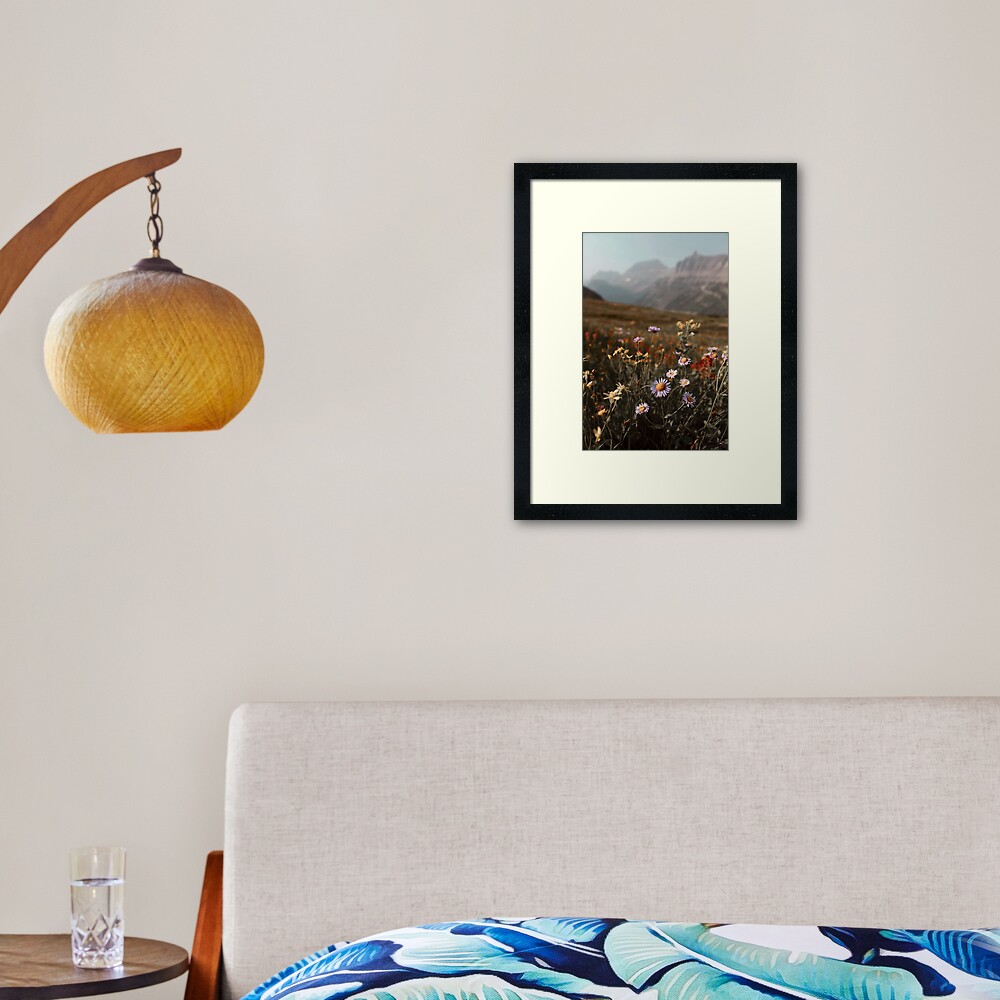 Mountain meadow Framed Art Print