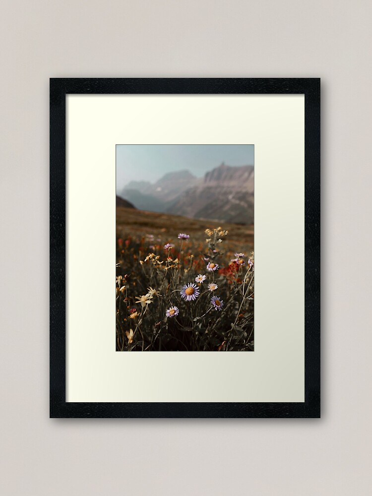 Alternate view of Mountain meadow Framed Art Print