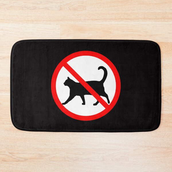 Item preview, No Cats Allowed - Red Circle with Slash, Simple Prohibition Sign designed and sold by CoolArtGeek.