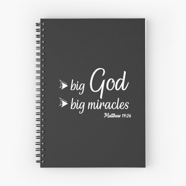 Item preview, Christian Bible Verse - Big God, Big Miracles - Matthew 19 verse 26 designed and sold by simplydesignart.