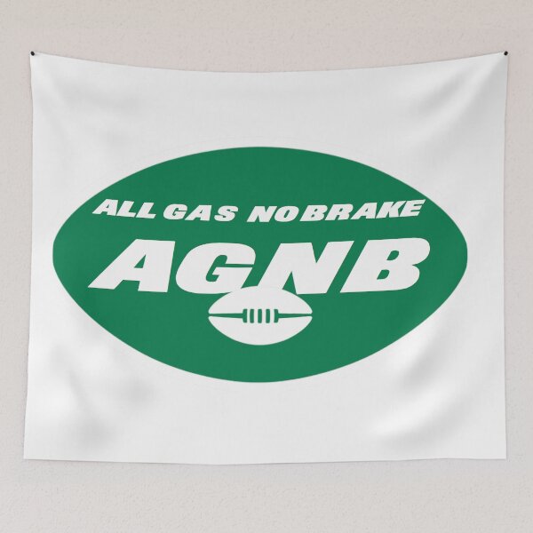 Item preview, NYJ All Gas No Brake Logo designed and sold by Gang Green Gear.