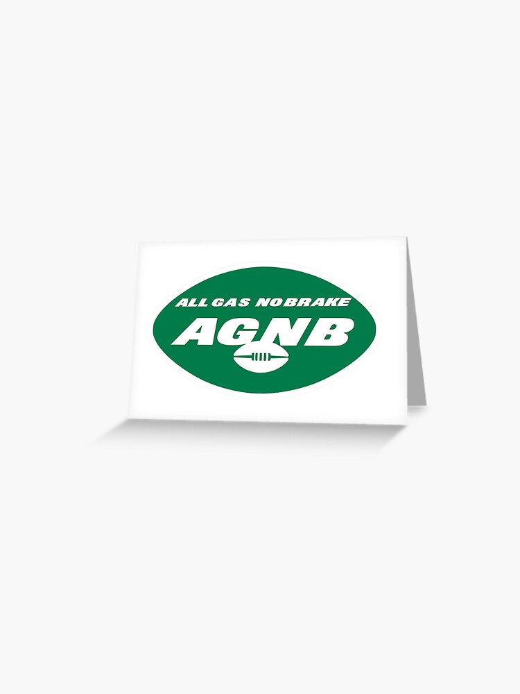 NYJ All Gas No Brake Logo Sticker for Sale by GangGreenGear