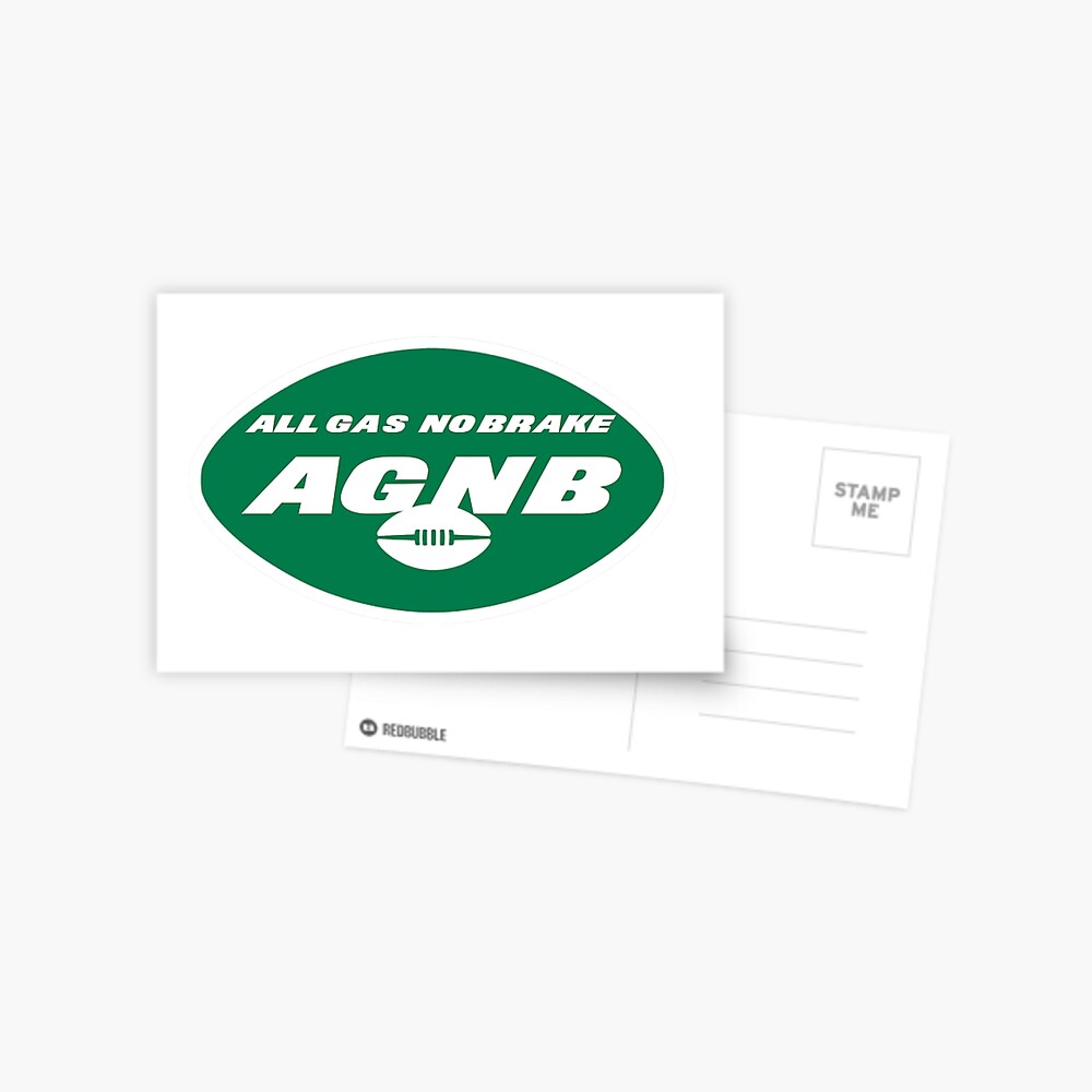 NYJ All Gas No Brake Logo Sticker for Sale by GangGreenGear