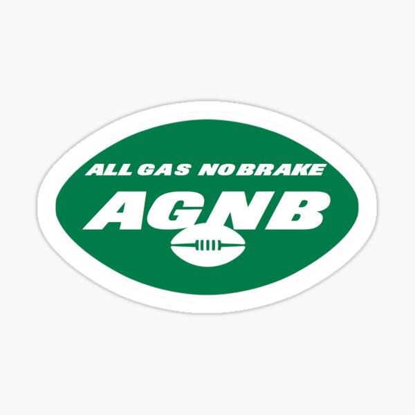 Item preview, NYJ All Gas No Brake Logo designed and sold by Gang Green Gear.