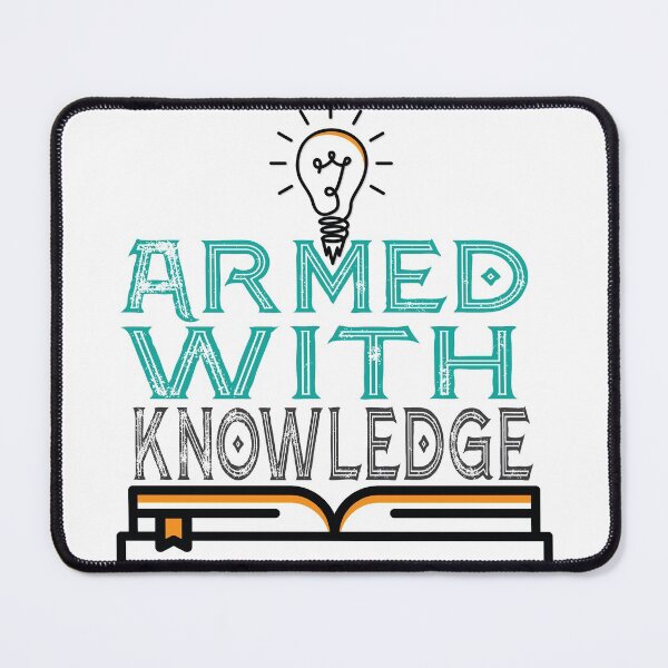 Item preview, Armed With Knowledge Light Bulb Moment Vintage Retro designed and sold by HStudioPrints.