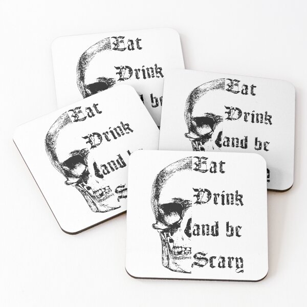 Item preview, Copy of Eat Drink And Be Scary (Black) designed and sold by superdumb70.