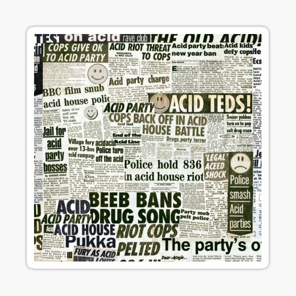 Acid House News Sticker