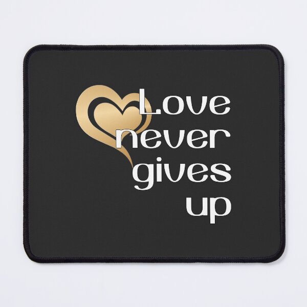 Item preview, Christian Design - Love Never Gives Up - Bible Verse 1 Corinthians 13 designed and sold by simplydesignart.
