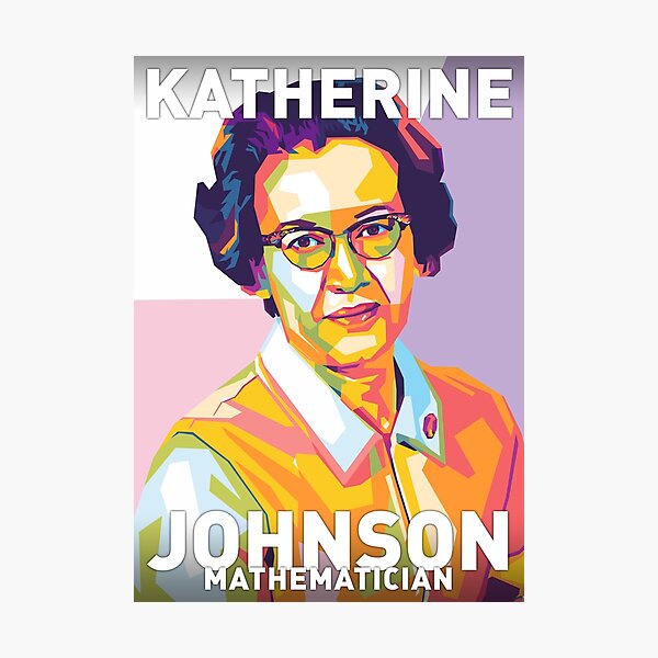 Item preview, Katherine Johnson designed and sold by Shecience.