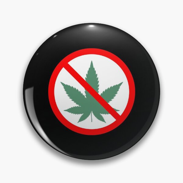 Item preview, No Marijuana Allowed - Red Circle with Slash, Simple Prohibition Sign designed and sold by CoolArtGeek.