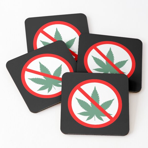 Item preview, No Marijuana Allowed - Red Circle with Slash, Simple Prohibition Sign designed and sold by CoolArtGeek.