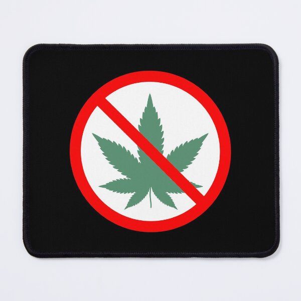 Item preview, No Marijuana Allowed - Red Circle with Slash, Simple Prohibition Sign designed and sold by CoolArtGeek.