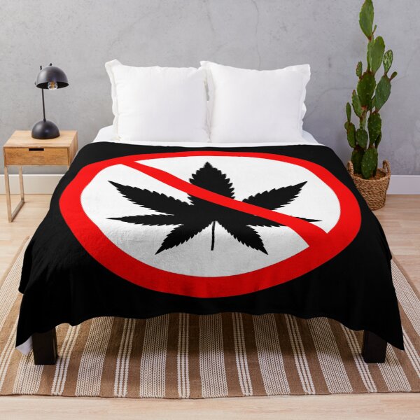 Artikelvorschau, No Marijuana Allowed - Red Circle with Slash, Simple Prohibition Sign entworfen und verkauft von CoolArtGeek.