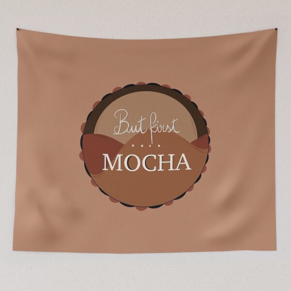 Item preview, But First Mocha Handwritten Circle Design designed and sold by bubblyshades.