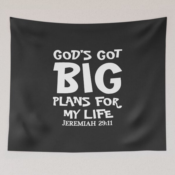 Item preview, Christian Design - God's Got Big Plans for My Life - Bible Verse, Jeremiah 29:11 designed and sold by simplydesignart.