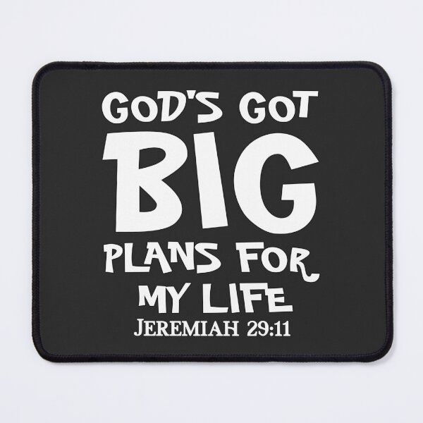 Item preview, Christian Design - God's Got Big Plans for My Life - Bible Verse, Jeremiah 29:11 designed and sold by simplydesignart.