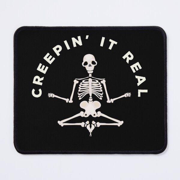 Item preview, Meditating Skeleton Creepin It Real designed and sold by prettyletters.